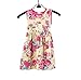 Morecome Girls Flower Dress,Kids Princess Formal Sleeveless Floral Dress (1-2Y, White)