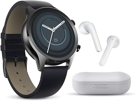 Amazon Com Ticwatch C2 Plus And Ticpods 2 Bundle Ticwatch C2 Plus Gps Ip68 Waterproof Nfc Smartwatch For Men And Ticpods 2 Wireless Earbuds Electronics