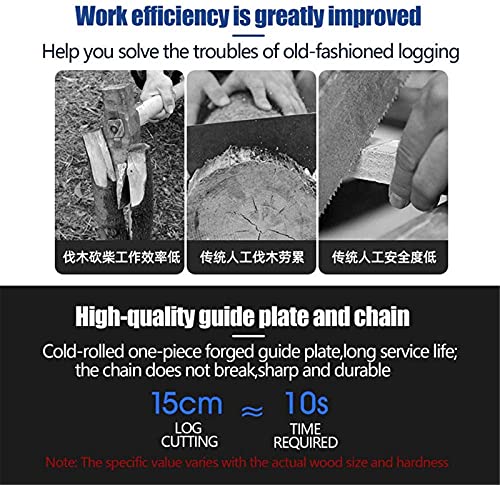 Mini Elektrische Kettensäge 4 Zoll Akku Kettensäges Batteriebetrieb Einhand 0.7kg Leicht Chainsaw Elektro-Säge Mit… – Bild 6