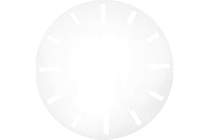 NUOBESTY Acrylic Clock Face Template with Arabic Numerals for Diy Woodworking Router Projects 11.8 Inch Transparent Clock Ste