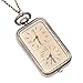 81stgeneration Men's Women's Analogue Quartz Dual Time Zone Pocket Watch Brass Pendant Necklace, 78 cm