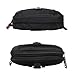 VIIGER Horizontal Nylon Dual Phone Holster Case Slim Cellphone Belt Pouch Belt Case Holder Men Smartphone Belt Loop Pouch Bag with Clip 2 Zipper Pockets Compatible With iPhone 12 Mini/12/12 Pro, black