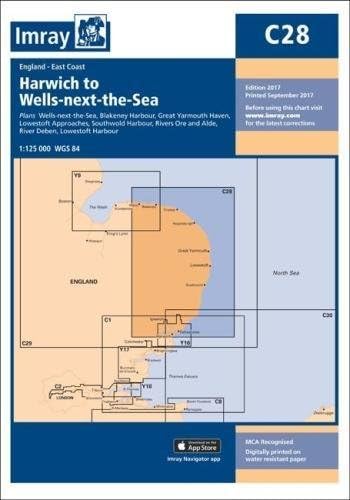 Imray Chart C28: Harwich to Wells-next-the-Sea: C14 (C Series)