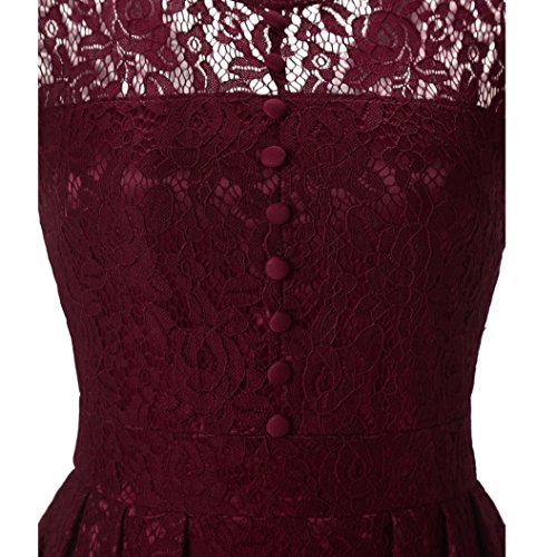 Dress,Han Shi Women Formal Ball Gown Strap Bridesmaid Evening Skirt Dress (Red, XL)