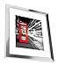 Americanflat 11x14 Picture Frame with Polished Crystal-Clear Glass - Use as 8x10 Frame with Mat or Display 11x14 Photo Without Mat - Signature Collection - Picture Frames for Wall Display - Silver