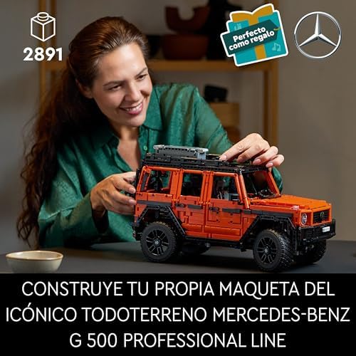 Technic Mercedes-Benz G 500 Professional Line Kit de Construcción, Maqueta de Coche Clase G para Adultos, Regalo para Hombres y Mujeres Fans de los 4x4, Decoración del Hogar 42177