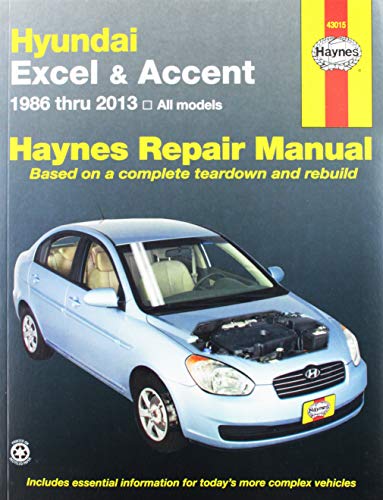 Haynes Hyundai Excel and Accent (86-98) Manual (43015)