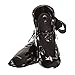 whistlekick Karate Sparring Foot Gear for Karate/Taekwondo Martial Arts Industry Best Warranty - No Toe Strap Stealth, Black (Adult, Medium)