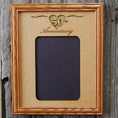 50th Anniversary Picture Frame Personalized with Names