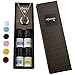 Wild Essentials Love Knot Necklace Essential Oil Diffuser Kit with Lavender, Lemongrass, Peppermint, Orange Oils, 12 Refill Pads, Calming Aromatherapy Gift Set, Customizable Color Changing, Perfume
