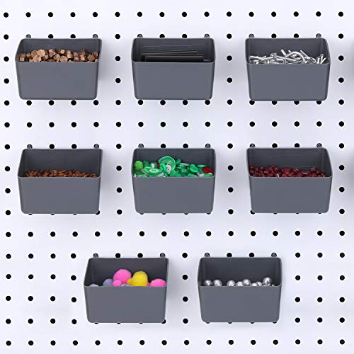 8 Pieces Pegboard Bins Kit Pegboard Parts Storage Pegboard Accessories