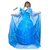 Cinderella Live Action Inspired Sparkling Butterfly Enchanted Cape and Wristband