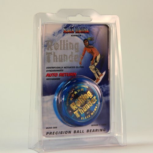 Black Mamba Rolling Thunder Yo-Yo - Collectible - Blue