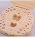 Anbaby Cute Personality Baby Teeth Box Save Wooden Boxes Deciduous Souvenir Box (Girl)