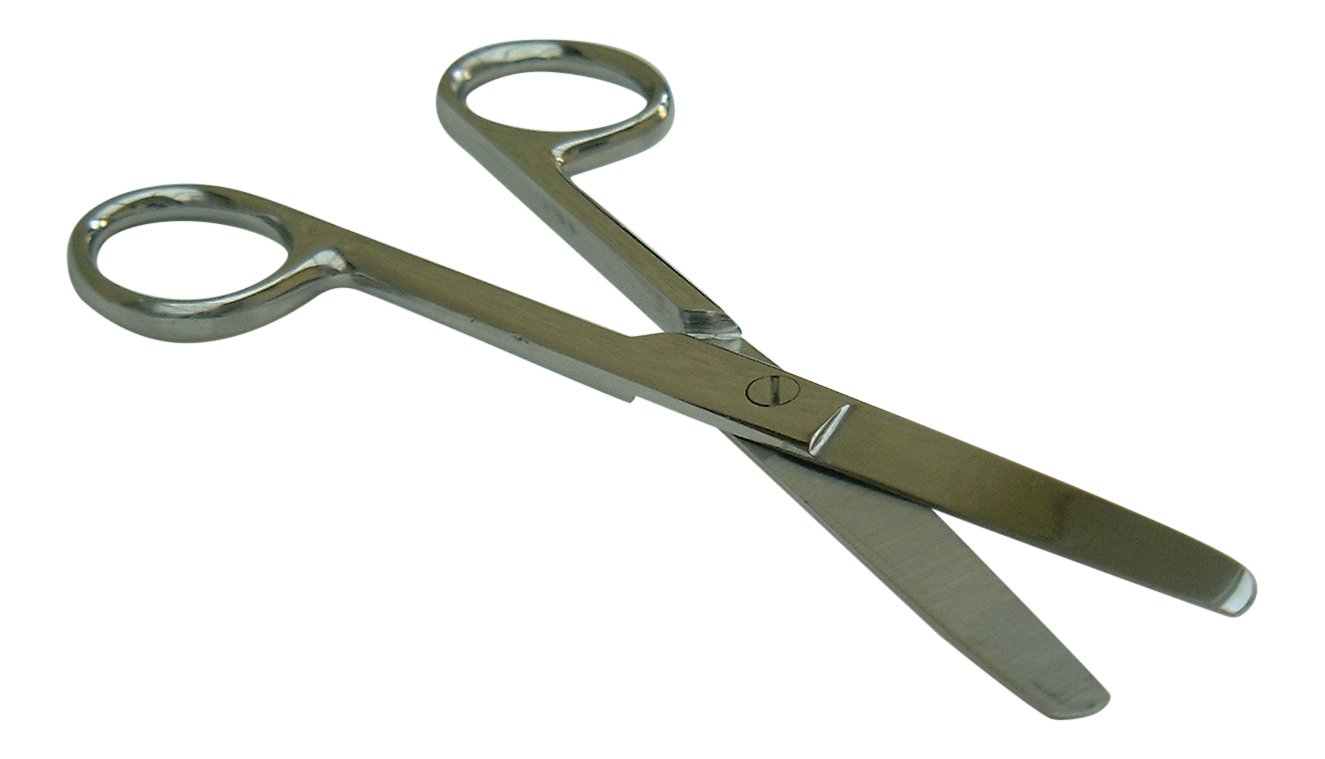 NURSES POCKET SCISSORS, (TWO ROUNDED TIPS) PREMIUM QUALITY, MADE IN UK