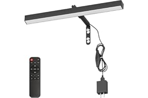 Coinmit 4W Plug in Picture Light for Paintings with Remote Control, 12" LED Art Display Lighting for Gallery, Dartboard, Artw