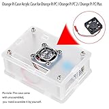 MakerFocus Orange Pi Case Acrylic Case with Cooling Fan and Heat Sink Kits for Orange Pi PC/Orange Pi PC 2 / Orange Pi PC Plus