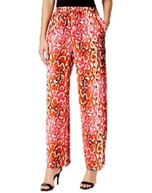 Drawstring-Waist Wide-Leg Pants