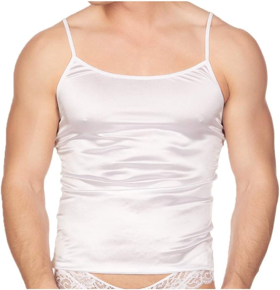 Body Aware Men's Smooth Satin Camisole