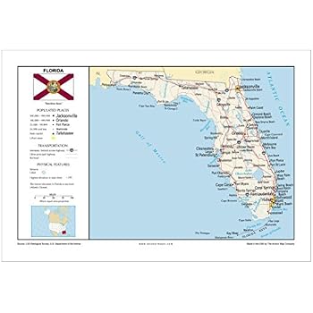 3x3 Printable Map Of Florida - Map