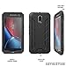 Poetic Moto G4 Plus Case, Revolution Series, Premium Rugged, Shock Absorption and Dust Resistant, Complete Protection Hybrid Case with Built-in Screen Protector - Black