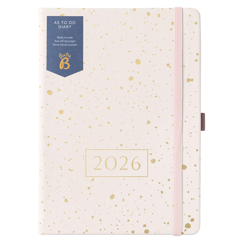Busy B 2026 Diary - A5 Weekly Planner with To-Do Lists & Notes Pages ...