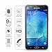 TANTEK [2-Pack Screen Protector for Samsung Galaxy J7(2015 Version),Tempered Glass Film,Ultra Clear,Anti Scratch,Bubble Free,Case Friendly