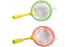 HOOTNEE Boys and Girls Catcher Net Toy 8pcs Adjustable Handle Mesh Nets Random Color Outdoor Butterfly Fish Catching Tool