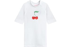 Kanu Surf Jade Rash Guard for Girls' UPF 50+ Sun Protection Short Sleeve Girls' Swim Shirt