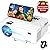 Mini Projector, TOPVISION Projector with Synchronize Smart Phone Screen,1080P Supported, 176" Display, 50,000 Hours Led, Compatible with Fire Stick,HDMI,VGA,USB,TV,Box,Laptop,DVD