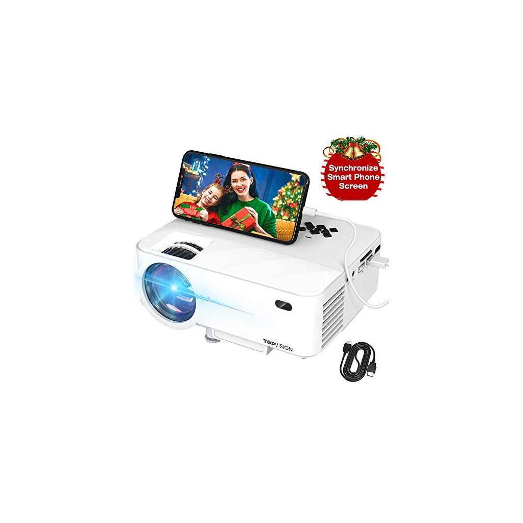 TOPVISION T21 Projector with Synchronize mobile Screen