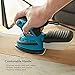 Mouse Detail Sander Tilswall 1.7A 200W 15000 OPM with 12pcs Sandpaper Pads (80 & 120 Grits), Dust Collection System For Tight Spaces Sanding in Home Decoration, DIY etc