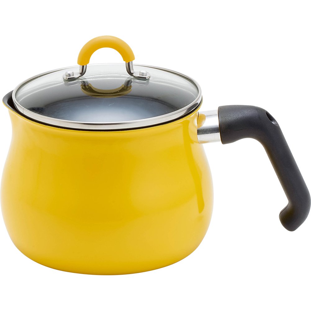 和平フレイズ マルチポット Mサイズ 14cm 2.2L (1~2人用) イエロー IH対応 ご飯鍋 ミルクパン 揚げ鍋 ふっ素樹脂加工 トゥーメイ To May 一人暮らし 新生活 SRA-9471商品画像