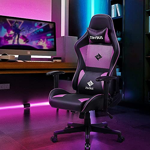Zimous Gaming Chair with Massage Lumbar Support Ergonomic Compeuter