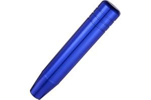 Abfer Tall Shift Knob Car Long Shifting Head Replace Weighted Gear Stick Shifter Knob Extension Fit Most Manual Automatic Transmission Vehicle, Blue