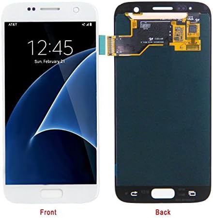 HJSDtech LCD Display Screen Touch Screen Digitizer Assembly Replacement for Samsung Galaxy S7 SM-G930 (White)