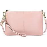 SENDEFN Leather Wristlet Clutch Small Women Crossbody Shoulder Bag Wallet Purses RIFD Card Slots