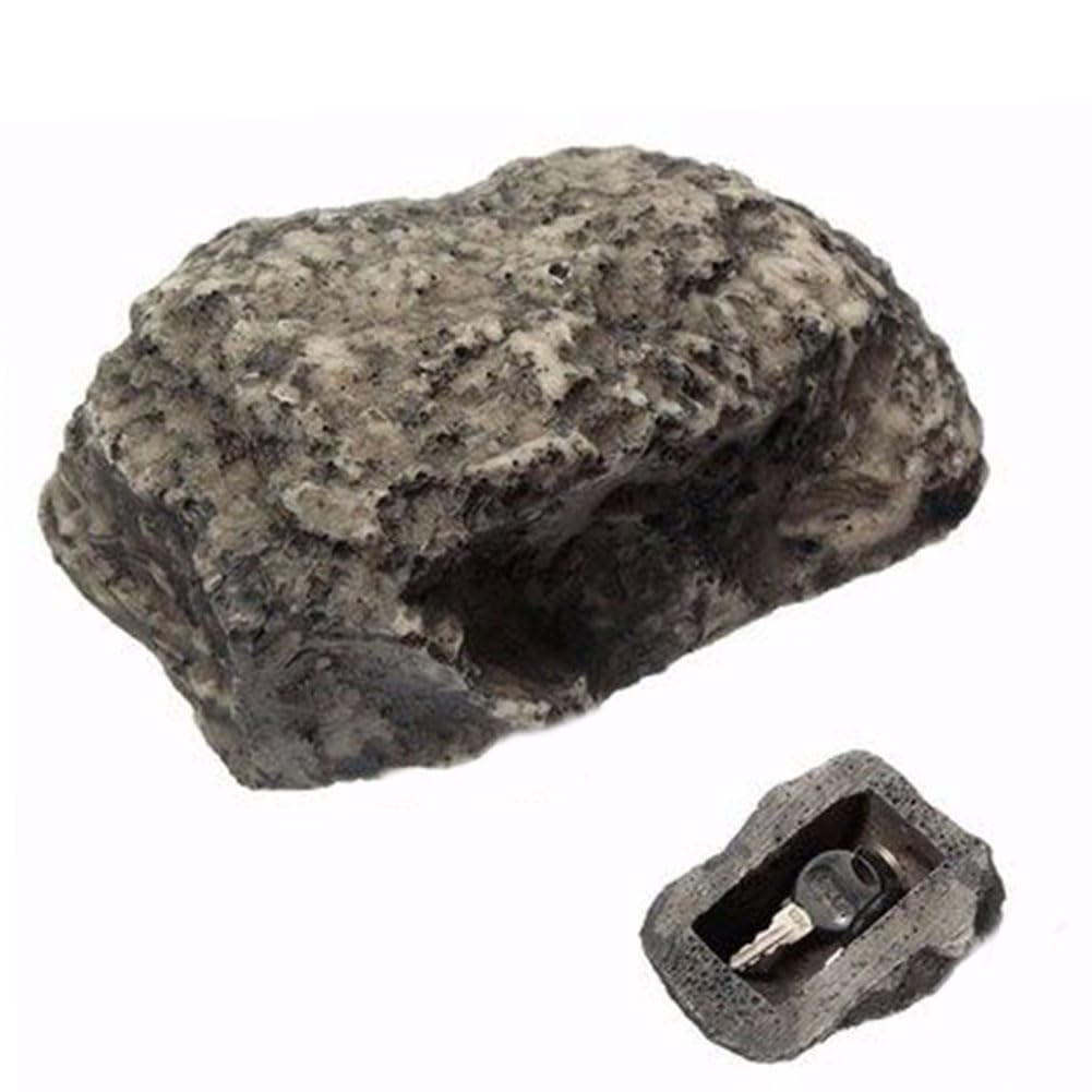Lokatall Key Hider Fake Rock Safe - Resin Key Storage Box for Outdoor Garden Yard Security & Decor