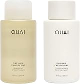 OUAI Fine Shampoo and Conditioner Set 300 ml Keratin Marshmallow Shea Avocado