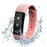Fitness Tracker Watch with Heart Rate Monitor, FELIS Bluetooth 4.0 Activity Tracker and Pedometer Bracelet Wristbands with Call MSM Reminder and IP67 Water Resistance for iPhone Android Smartphone