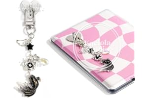 Kaciola Charm Chains for Kindle, Cute E-reader Phone Charm Bracelets Accessories Gift for Reader Booklovers Women Men, Charms