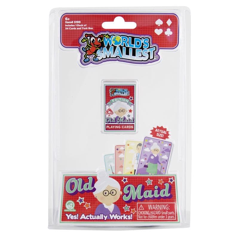 World's Smallest 9100708 55 Piece Classic Card Game - Multi Color
