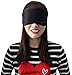 Eye Mask, PALOQUETH Satin Blindfold Super Lightweight Premium Sleep Mask Travel Sleep Aid for Lighter Sleepers (Black)