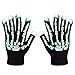 LED Skeleton Gloves ZOETOUCH Finger Lights 6 Modes Rave Gloves Party LED Lighted Gloves For Halloween Costume Christmas Dance Dubstep Party Birthday