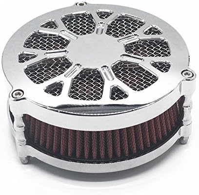 BBUT Chrome Air Cleaner Intake Filter System Kits For Harley Davidson Dyna FXD FLST FXST 2008-UP 2009 2010 2011 2012 2013 2014 2015 2016 2017 2018 2019