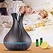 OliveTech Smart WiFi Essential Oil Diffuser,Compatible with Alexa & Google Home,App Control,400ml Dark Wood Grain,Free Cleaning Kit,Color LED Light,Set Schedule/Timer,Auto Shut Off