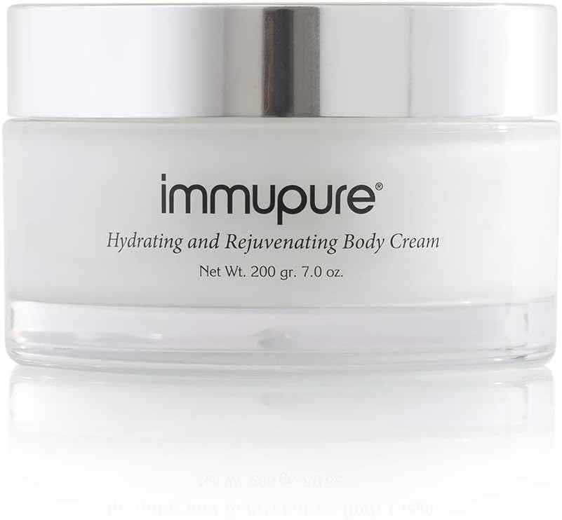 Immupure Hydrating and Rejuvenating Body Cream - With Colostrum. For Arms, Legs & Body Every Day. 7 Oz.