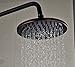 Rozin Luxury Bathroom Tub Shower Faucet Set 8 Inch Rain Shower Head with Hand Sprayer Oil Rubbed Bronze