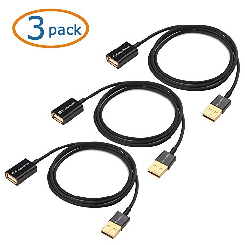 Cable Matters (3-Pack) USB Extension Cable (USB Cable Extender) - 3 Feet