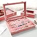 Wudygirl Jewelry Tray Velvet Clear Lid Jewelry Organizer Box Stackable Jewelry Storage Display Tray Holder Showcase (Earrings)